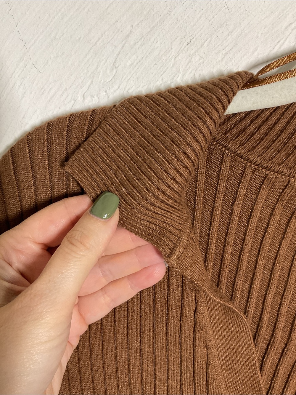 Truth by Republic Brown Ribbed Knit Collared Button Cardigan Top Size S - Picture 3 of 8